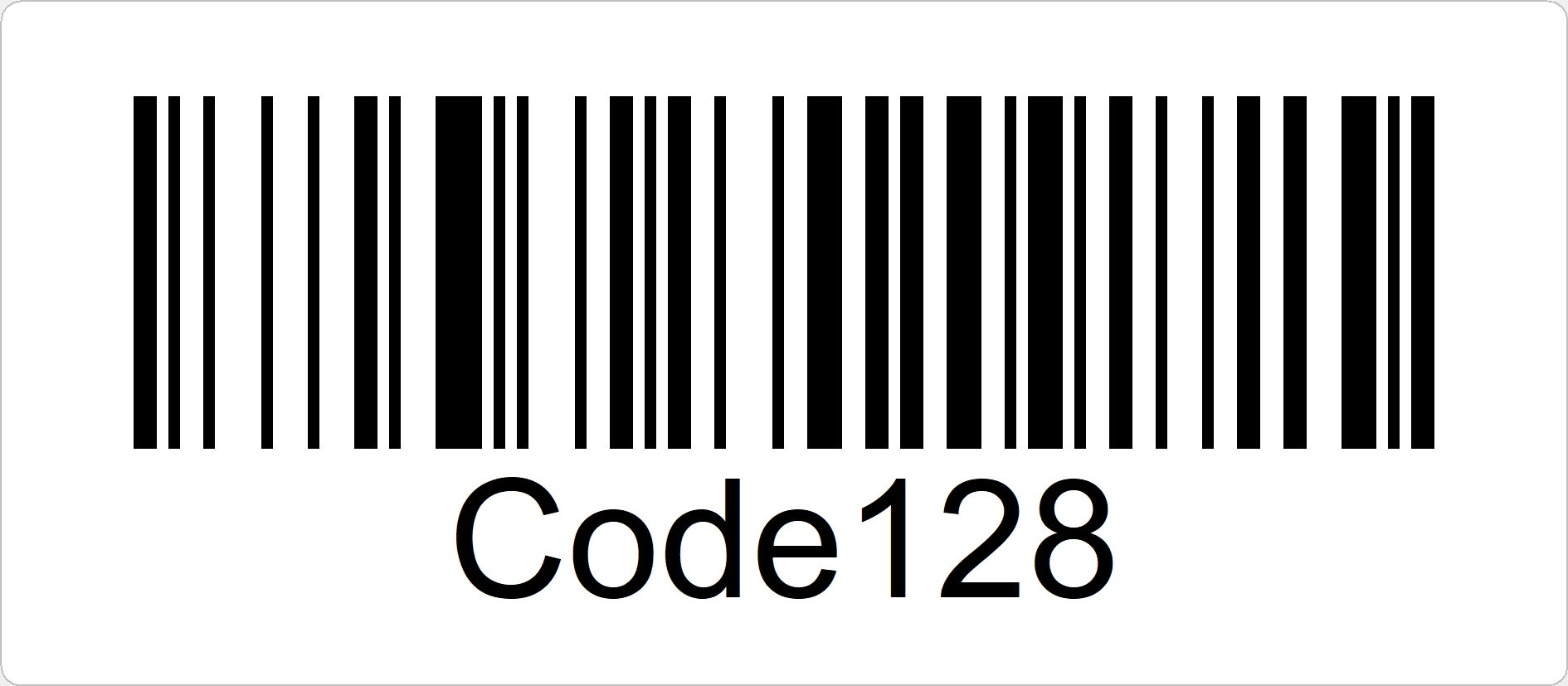 Code128 ist ein universeller Strichcode mit hoher Informationsdichte