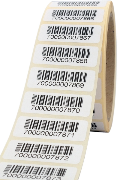 Barcodeetiketten 40x15mm Interleaved 2of5 fortlaufend nummeriert
